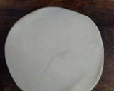 A picture of step 6 of Badam puri.