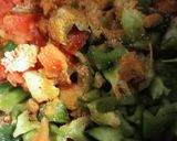 A picture of step 2 of Aloo shimla mirch ki sabji.