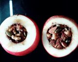 รูปขั้นตอนการทำที่ 1 ของ 🍎แอปเปิ้ลอบกับธัญพืชและลูกเกด🍎(baked apples with whole grain & raisins)🍎