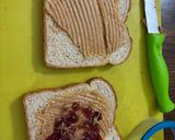 A picture of step 2 of Uncrustables strawberry or grape jelly / Homemade.