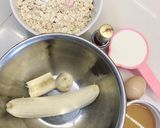 Hình bước làm 1 của món Muffin chuối yến mạch