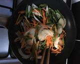 A picture of step 6 of Mackerel “Namban-zuke”.