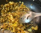 A picture of step 2 of Cabbage aloo pakora in air fryer.