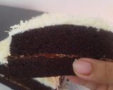Foto langkah ke 9 dari resep Brownies Kukus Ketan Hitam Topping Keju_Gluten Free.