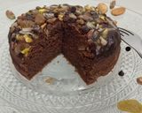 A picture of step 5 of Chocolate Nuts Steamed Cake !!.