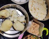 A picture of step 4 of Potato Sama cutlet.