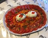 Une image de l'étape 6 de Salade de tomates et carottes à la burrata,huile de truffe et balsamique blanc.