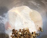 A picture of step 1 of Honey and walnut bread.