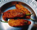 कट मिर्ची पकोड़ा रेसिपी चरण 6 फोटो
