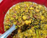 A picture of step 10 of Dhaba style spicy mixed dal (with and without egg).