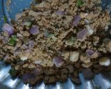 A picture of step 2 of Besan stuff baked Kachori.