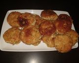 Foto del paso 6 de la receta: Tortitas de papa con queso panela y cilantro