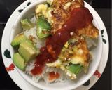 A picture of step 4 of Avocado Omelette(Diet Lunch).