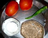 A picture of step 4 of Palak Puri.