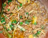 A picture of step 4 of Dum ka Qeema.