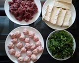 Hình bước làm 1 của món Lẩu cua biển