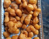 A picture of step 4 of Gujarati Boondi Kadhi.