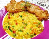 Pas rețetă Orez cu legume și curcuma 5 fotografie