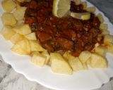 صورة لخطوة 6 من وصفة 🥘 شطيطحة كبدة الداند بالبطاطا المقلية