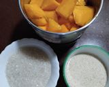 A picture of step 1 of Mango Halwa.