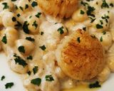 Foto del paso 5 de la receta: Vieiras plancha con garbanzos en salsa de cava