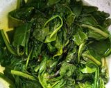 A picture of step 1 of Palak paneer.