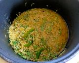 A picture of step 3 of Green Pigeon Pulao.