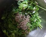 A picture of step 1 of Tawa masala paneer burgar.
