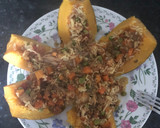 A picture of step 4 of Stuffed acorn squash.