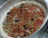 صورة لخطوة 1 من وصفة بيتزا خضار وجبنة 🍕🧀