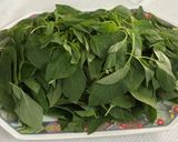 A picture of step 1 of Green Amaranth Leaves Kadhi.