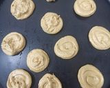 A picture of step 3 of Dalgona coffee macaroons.