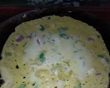 A picture of step 2 of Besan chilla.