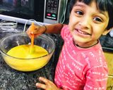 A picture of step 3 of #GA4 #week22 : Mango Ice cream.
