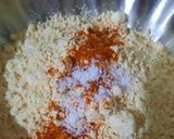 A picture of step 4 of Stuffed onion pokara.