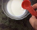 A picture of step 1 of Eggless Marble Cake.