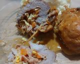 Foto del paso 5 de la receta: Niños envueltos de carne al verdeo con puré