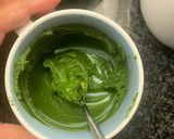 A picture of step 1 of Dirty Matcha Latte for the Whiskless.