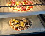 Une image de l'étape 3 de Pizza cœur avec œufs de caille.