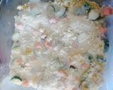 A picture of step 6 of Baked Idli with White Sauce(leftover idli).