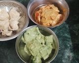 A picture of step 3 of Tricolour Paneer Tikka.