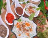 A picture of step 6 of Bathua Raita.