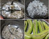 A picture of step 2 of Bharwa chilli.