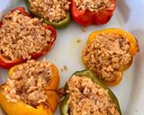 Une image de l'étape 3 de Poivrons farcis riz / chorizo.