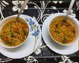 A picture of step 3 of Noodles Soup.