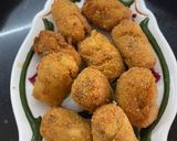 Foto del paso 10 de la receta: Croquetas Variadas, cecina, jamón ibérico, pollo, calçots y de chistorra con huevo frito😜😜😜😜