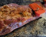 Foto del paso 1 de la receta Tira de churrasco de cerdo a la miel con calabacín