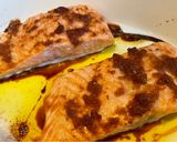 A picture of step 5 of Miso Salmon with Sautéed Leeks.