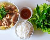 Hình bước làm 4 của món GIÒ HEO hầm măng tươi