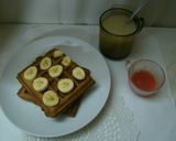 Foto del paso 4 de la receta: Waffles de avena, banana y chocolate